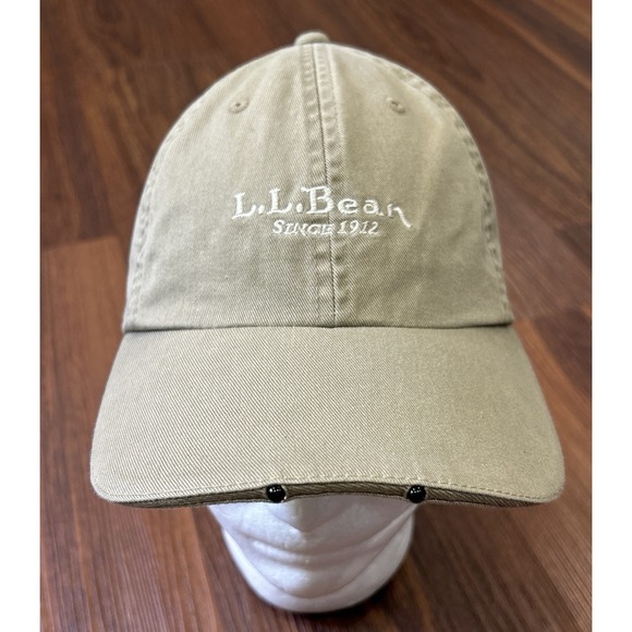 L.L. Bean Other - L.L. Bean Pathfinder LED Hat Mens One Size Khaki Lighted Brim Outdoor Cap